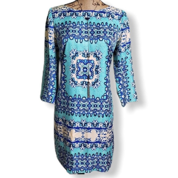 The Limited Dresses & Skirts - Sold{The Limited} Blue Paisley Dress